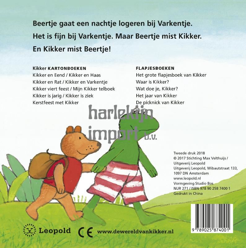 Kikker Gaat Logeren (kartonboek). 2+ - Boeken - Harlekijn Import B.V.